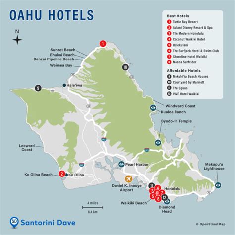 OAHU HOTEL MAP - Best Areas, Neighborhoods, & Places to Stay