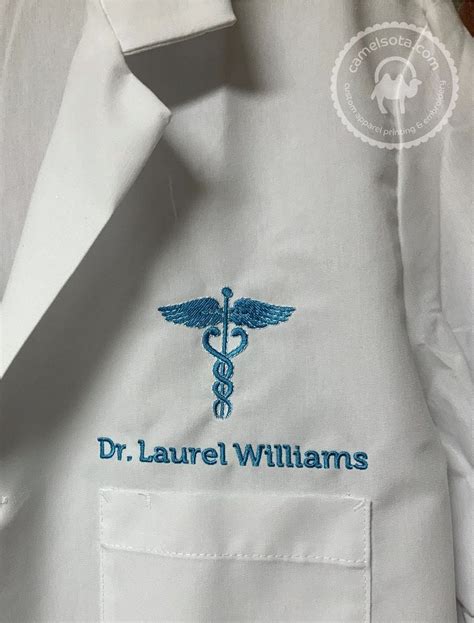 Name Embroidery, Embroidery Fonts, White Lab Coat, Doctor Names, Lab ...