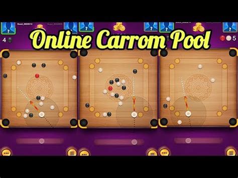 Carrom pool game - Online play carrom board - YouTube