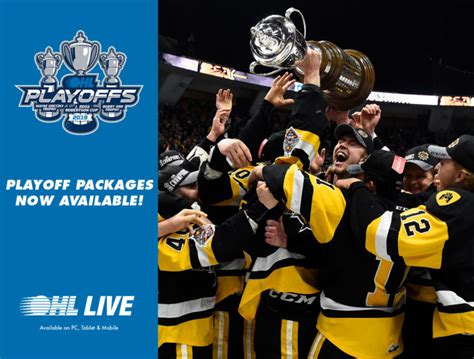 Watch the 2019 #OHLPlayoffs on OHL Live – Ontario Hockey League