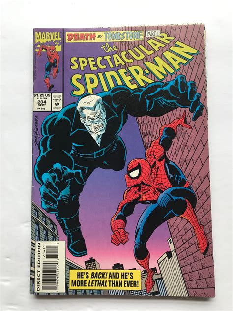 Marvel Comics Spectacular Spider-Man Death By Tombstone #206 1993 The Conclusion ...