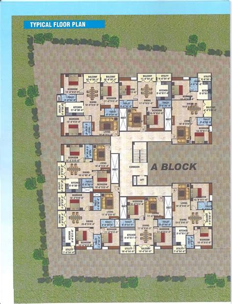 Aaspire Heights Layout | Floor plans, 2bhk house plan, Residential architecture apartment