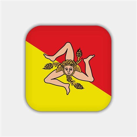 Sicily Flag. Region of Italy. Vector illustration. 13262989 Vector Art at Vecteezy