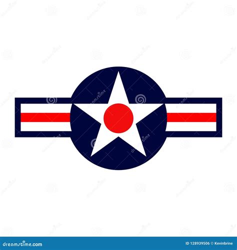 US Air Force Roundel stock vector. Illustration of combat - 128939506