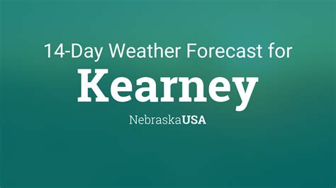 Kearney, Nebraska, USA 14 day weather forecast