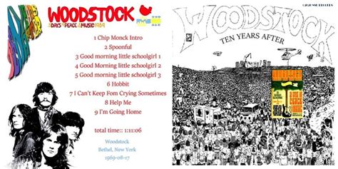 Ten Years After Live at Woodstock Festival 1969 Ltd Cd - Etsy