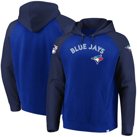 Men's Toronto Blue Jays Majestic Royal With Attitude Pullover Hoodie