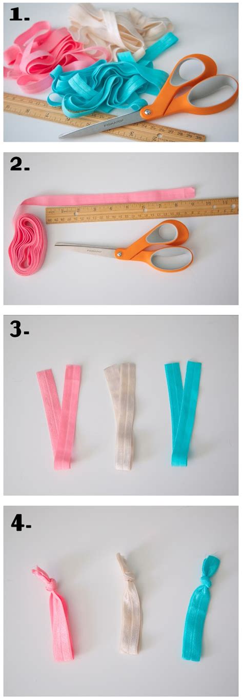 DIY Elastic Hair Ties | Home and Heart DIY