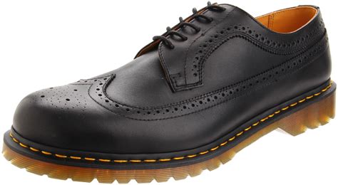 Galleon - Dr. Martens Men's Saxon 3989 Wingtip Oxford,Black,9 UK (US Men's 10 M)