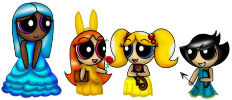 The Powerpuff Girls dressed as Disney Princesses by MaccaGemDiamond on DeviantArt