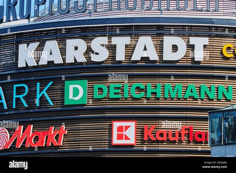 Kaufland logo on the building of a kaufland store hi-res stock photography and images - Alamy