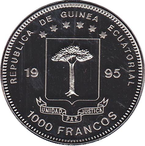 1000 Francos CFA (Tinguely) - Equatorial Guinea – Numista