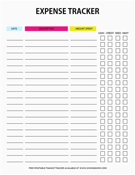 a printable exercise tracker with the words, exercise tracker and checklist on it