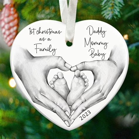 Amazon.com: Family Christmas Ornaments 2023 - New Mom and Dad Gifts ...