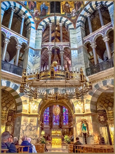 Interior Of Aachen Cathedral, Aachener Dom In Germany Editorial Photo ...