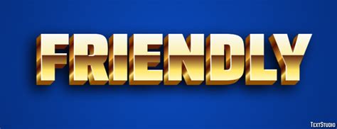 Friendly Text Effect and Logo Design Word