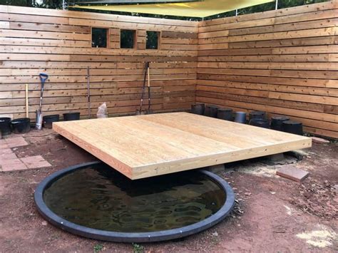 How to Build a Floating Deck - Home, Garden and Homestead