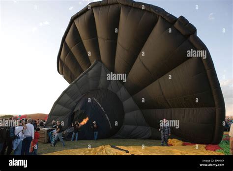 Darth Vader hot air balloon being blown up at Albuquerque International ...