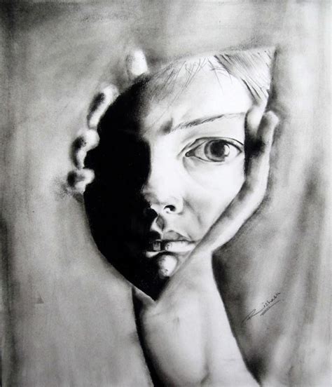 Broken Mirror Reflection Drawing at PaintingValley.com | Explore collection of Broken Mirror ...