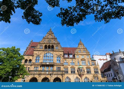 Old Town Hall Bielefeld Germany Stock Photo - Image of historic ...