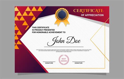 Download School Certificate of Appreciation Design Template for free