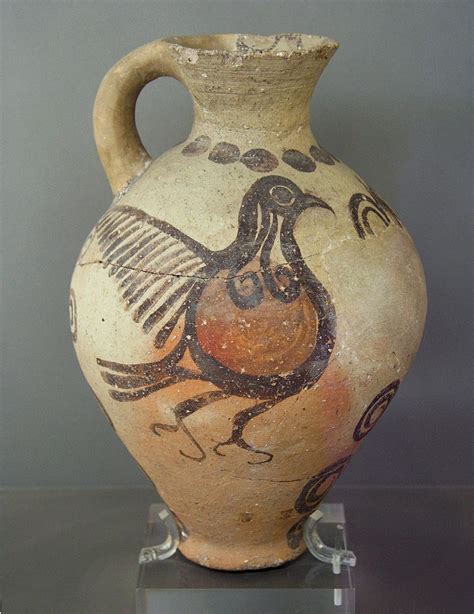 Jug bird Late Cyclades 1600 BC Greek Pottery, Ancient Pottery, Pottery Art, Creta, Ancient Greek ...