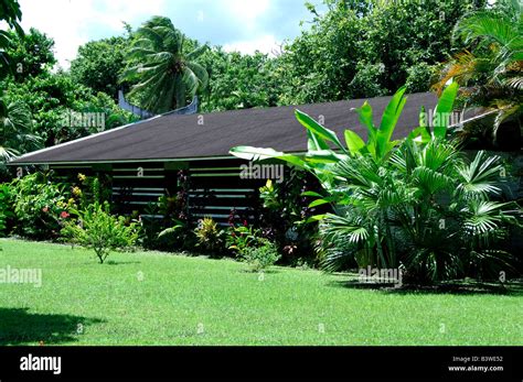 South Pacific, French Polynesia,Tahiti. Gauguin Museum (aka Musee Gauguin), museum exterior and ...