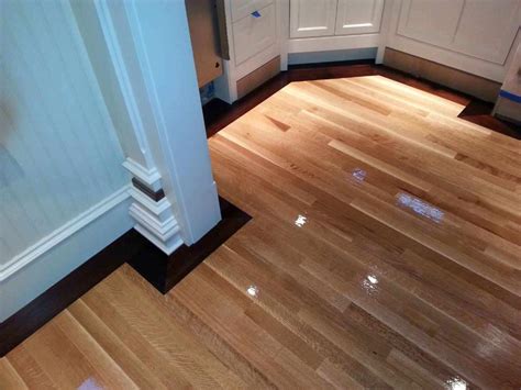 Rift Sawn White Oak Flooring with 5" Walnut Border in Marlboro, MA ...