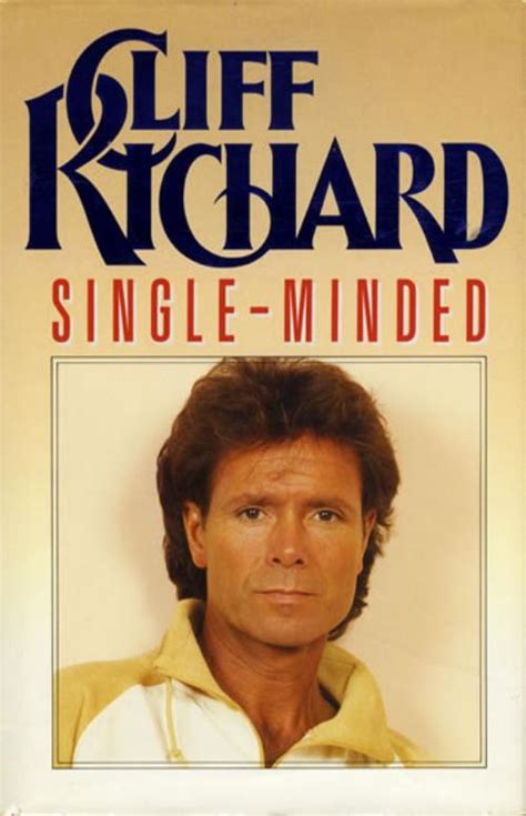 Cliff Richard Single Minded UK book (550406) ISBN0-340-48809-3