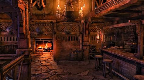 Medieval Tavern Music ASMR Ambience with Fireplace Sounds - YouTube