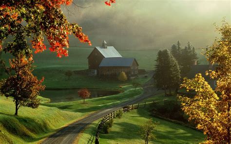 farm landscapes | Tags: farms - landscapes - nature Fall Country, Country Farm, Country Life ...