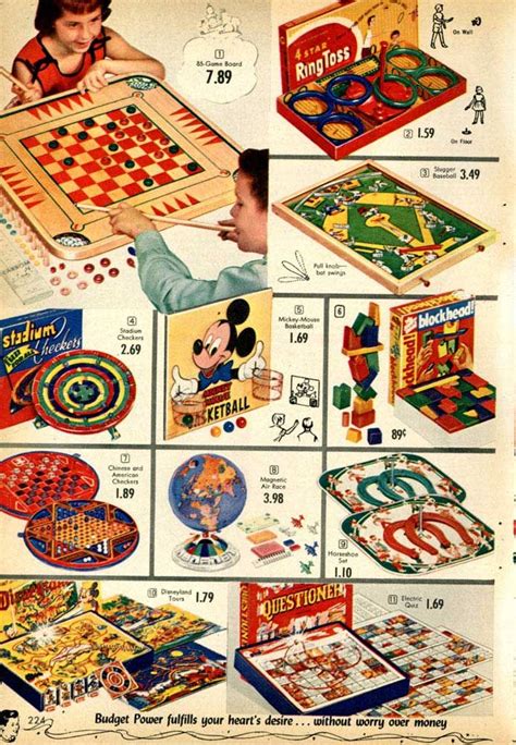 Vintage Games from a 1955 Spiegel catalog 1950s Toys, Retro Toys, Retro ...