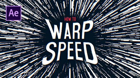 How to go WARP SPEED in After Effects | After effects, Motion design animation, Adobe after ...