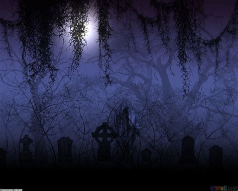 Image detail for -Scary graveyard at night wallpaper #18269 - Open Walls | Spooky background ...