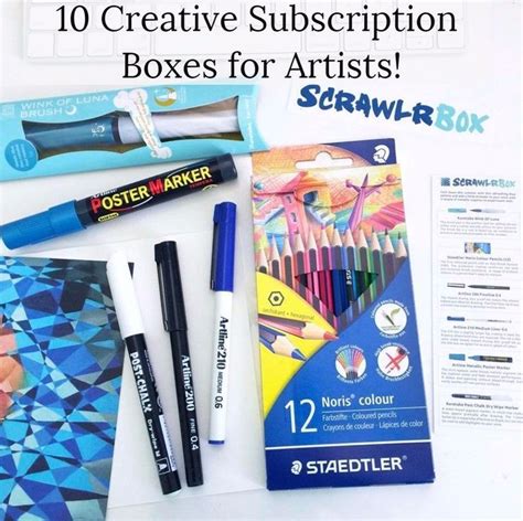 10 Creative Subscription Boxes for Artists - The Art Spectrum | Art box ...