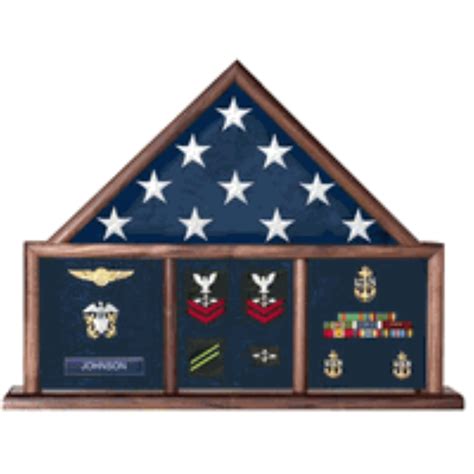 Military Flag and Medal Display Case, Shadow Box - Walmart.com