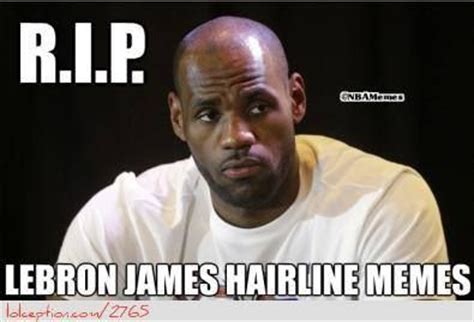 Lebron james hairline Memes