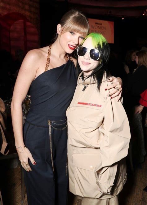 billie and taylor swift at billboard “women in music “ event in Los ...