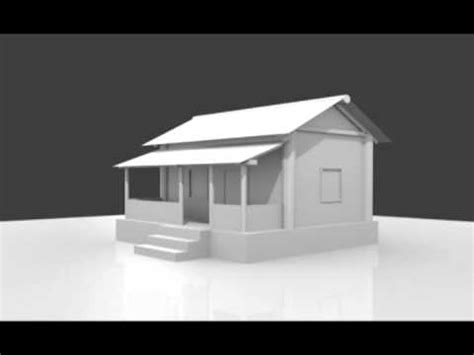 Blender house modeling - YouTube