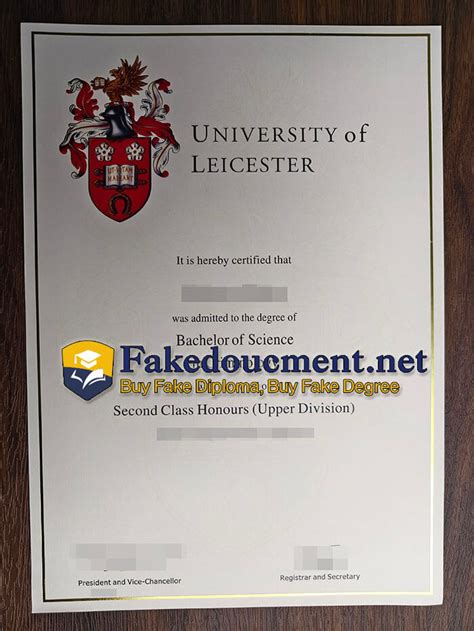 How long to buy fake University of Leicester degree online?