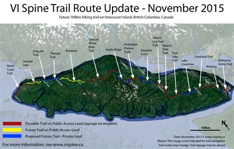 Vancouver Island Hiking Trails Map – The World Map