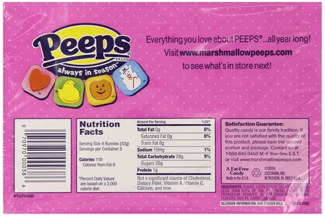 peeps ingredients