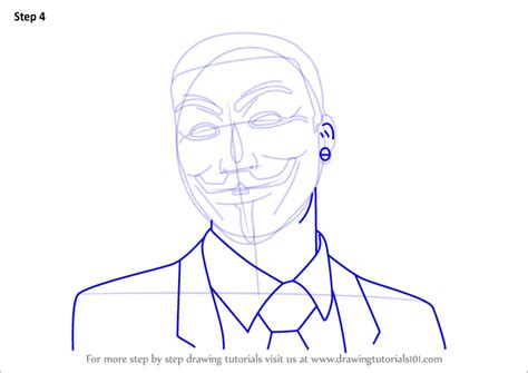 Learn How to Draw an Anonymous Hacker Mask (Mascots) Step by Step ...