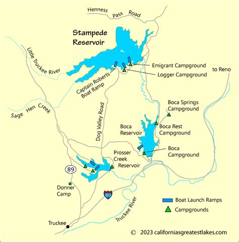 Stampede Reservoir Map