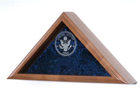 Solid Oak Military Burial Flag Display Case - Traditional - Display And Wall Shelves - by All ...