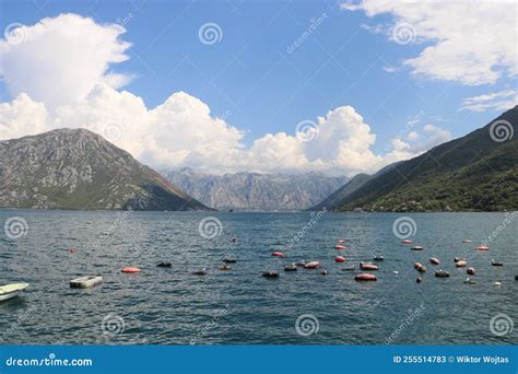 Bay of Kotor Boka Kotorska, Montenegro Stock Image - Image of tourist ...