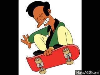 Apu Says Thank You Come Again on Make a GIF