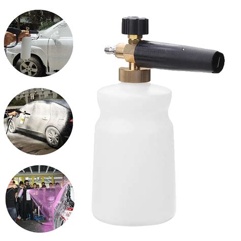 1L Car High Pressure Washer Snow Foam Lance Spray Bottle Quick Connect Adapter Adjustable Nozzle ...