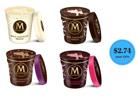 New Magnum Ice Cream Tub Coupon and Sale at Safeway - Super Safeway