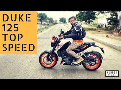 KTM DUKE 125 TOP SPEED CHECK - YouTube